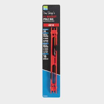 Red PRESTON INNOVATION 4x14 F1 Maggot Pole Rig