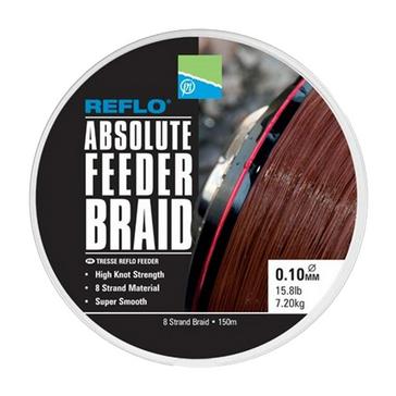 Black PRESTON INNOVATION Absolute Feeder Braid (0.10mm, 7.20kg/15.8lb)