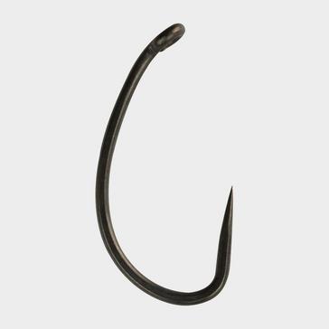 Black THINKING ANGLER Curve Shank Hook Size 7 (Barbless)