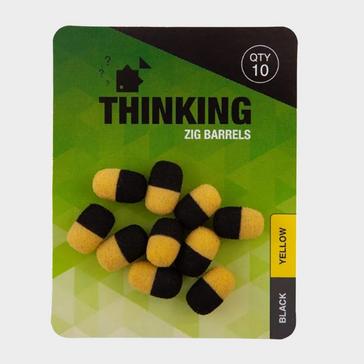 Yellow THINKING ANGLER Zig Barrels Black & Yellow