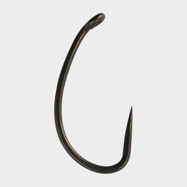 Black THINKING ANGLER Curve Shank Hook Size 5 (Barbless)