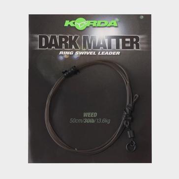 Black Korda Dark Matter Ring Swivel Leader 30lb 50cm