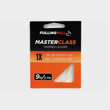Clear FULLING MILL Masterclass Tapered Leaders 9ft Size 1X