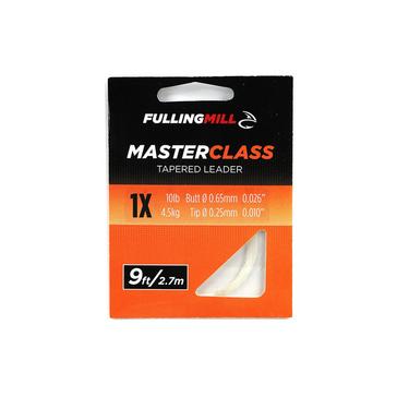 Clear FULLING MILL Masterclass Tapered Leaders 9ft Size 1X