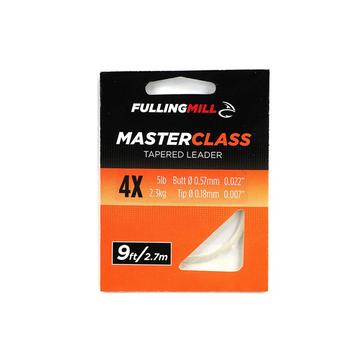 Clear FULLING MILL Masterclass Tapered Leaders 9ft Size 4X