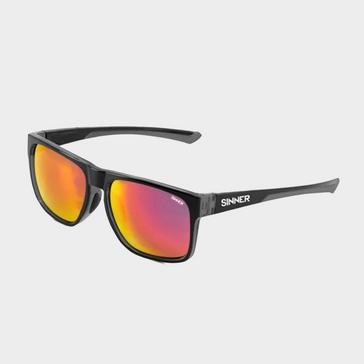  Sinner Spike Sunglasses Black Red Sintec® Lens
