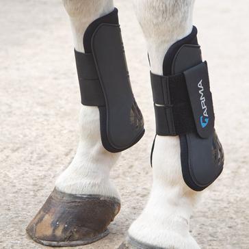 Black Arma Tendon Boots Black Pony