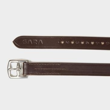 Brown Velociti GARA Stirrup Leathers Black 61