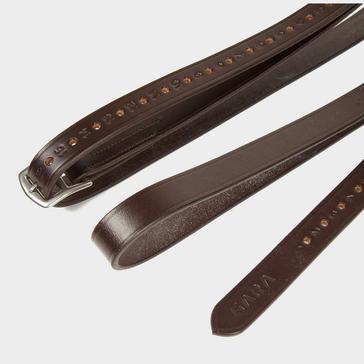 Brown Velociti GARA Stirrup Leathers Black 61