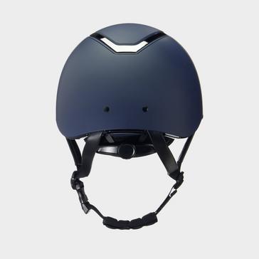 Blue Eqx Kylo Standard Peak Riding Hat Navy Matte Small