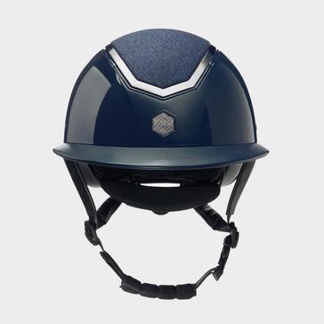 Blue Eqx Kylo Wide Peak Riding Hat Navy Gloss