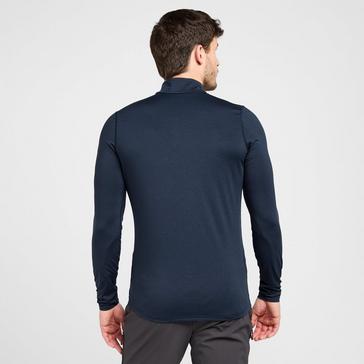 Navy Montane Men's Dart XT Thermal Zip Neck Long Sleeved Top