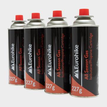 Black Eurohike 4 Pack All Season Gas (227g)