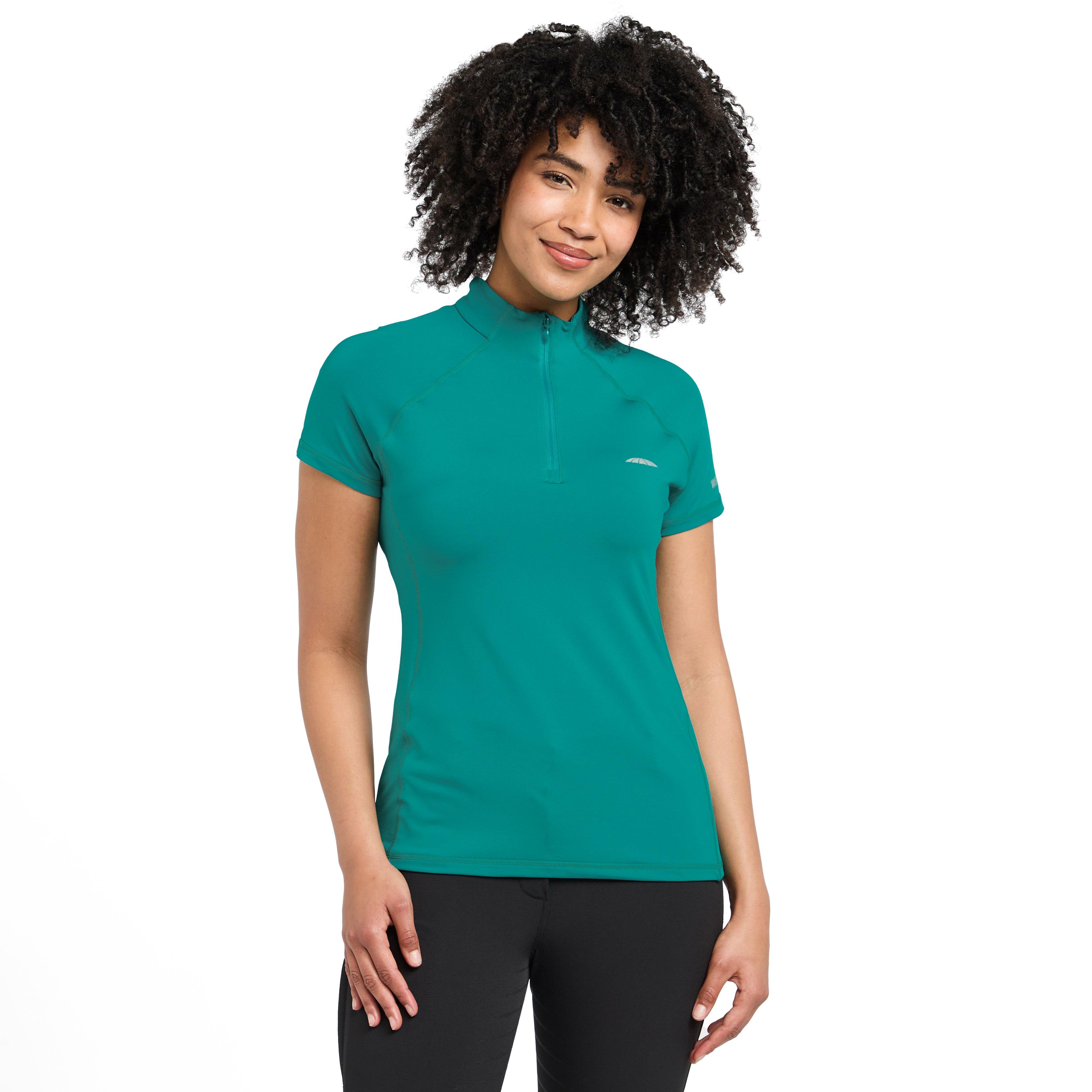 Womens Prime Short Sleeved Top Turquoise