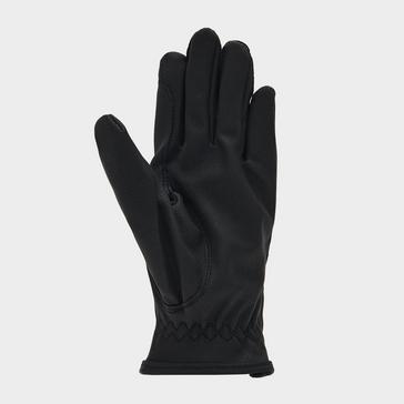 Black Aubrion Childs PU Riding Gloves Black