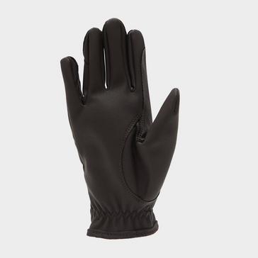 Brown Aubrion Childs PU Riding Gloves Brown