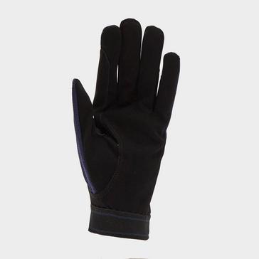 Blue Aubrion Mesh Riding Gloves Navy