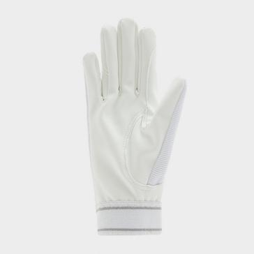 White Aubrion Kids Mesh Riding Gloves White