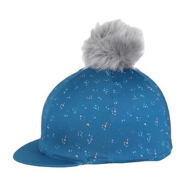 Green Aubrion Hyde Park Hat Cover Teal Ditsy