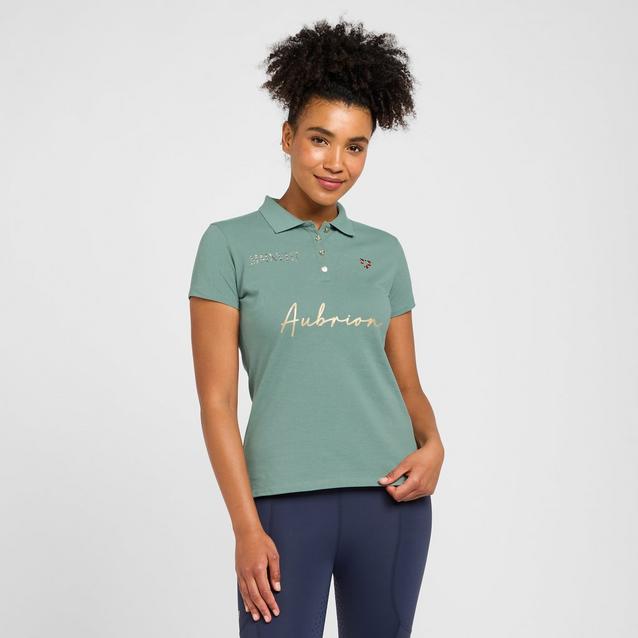 Green Aubrion Womens Team Polo Sage image 1