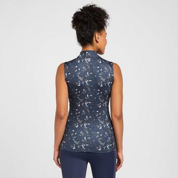 Navy Aubrion Womens Revive Sleeveless Base Layer Peoney Print