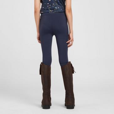Blue Aubrion Young Rider Non-Stop Riding Tights Navy
