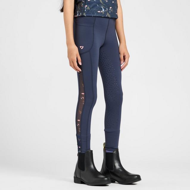 Blue Aubrion Young Rider Rhythm Riding Tights Navy image 1