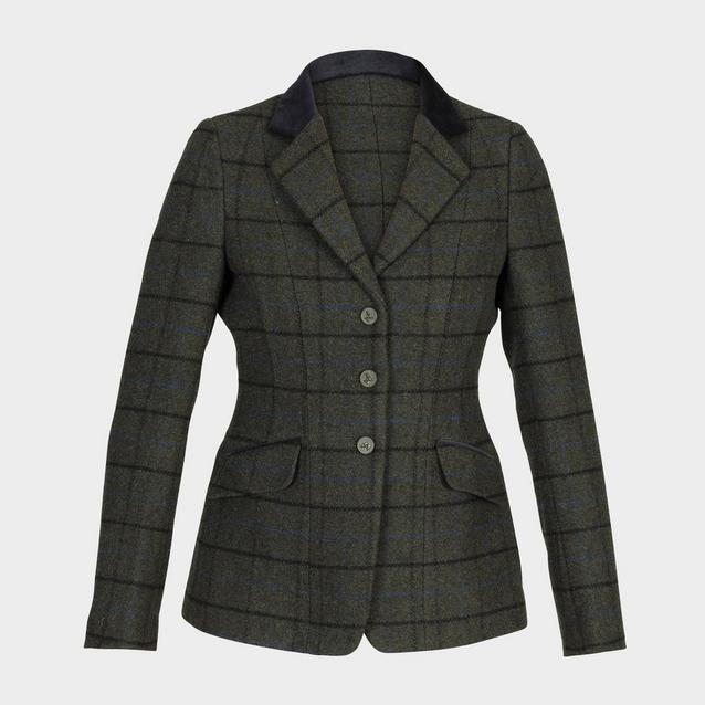 Green check hotsell blazer womens