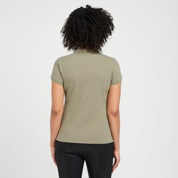 Green HV Polo Womens Classic Short Sleeved Polo Shirt Oil Green