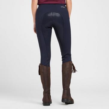 Blue HV Polo Womens Classic Full Seat Riding Tights Navy