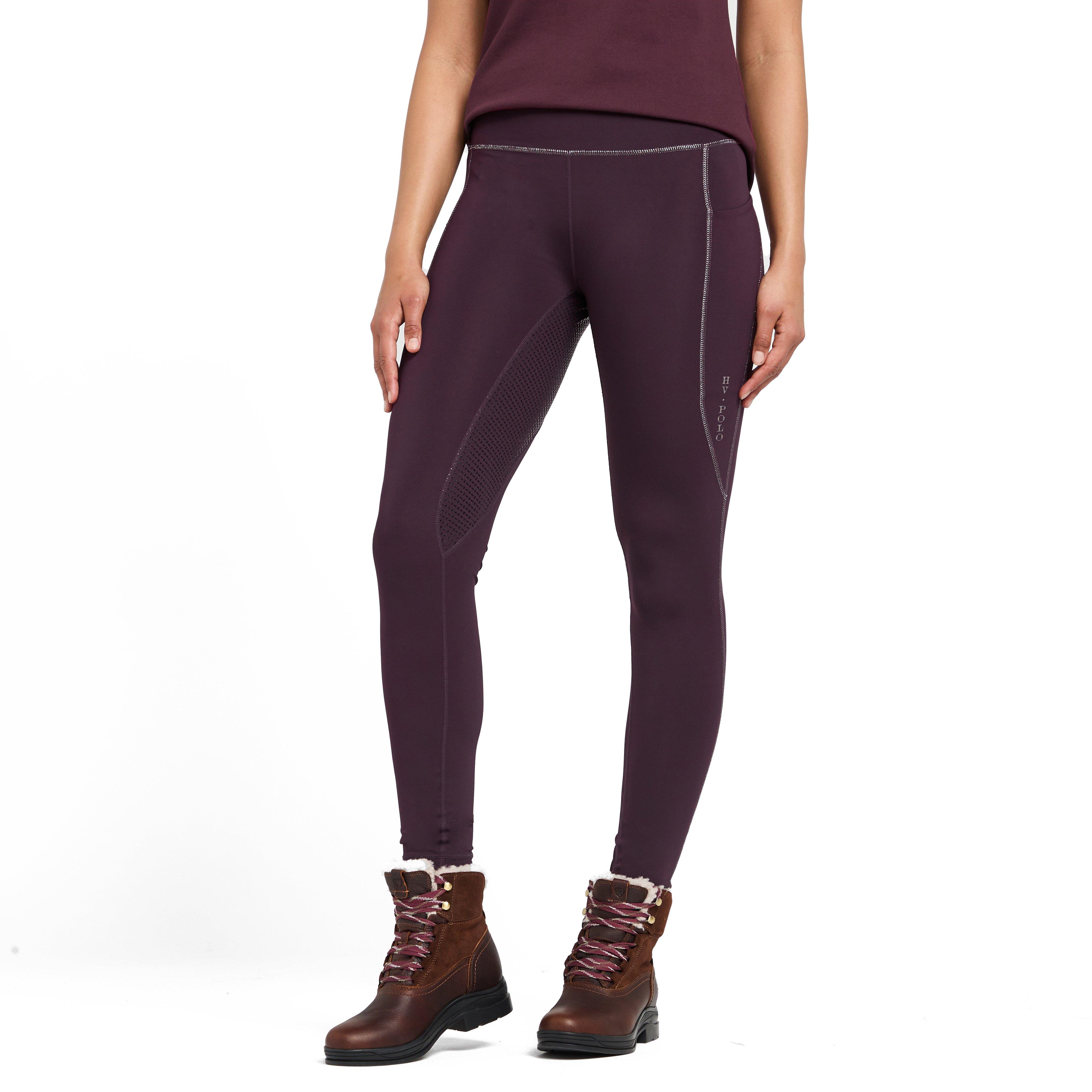 Womens Sporty Sue Full Seat Riding Tights Dark Berry