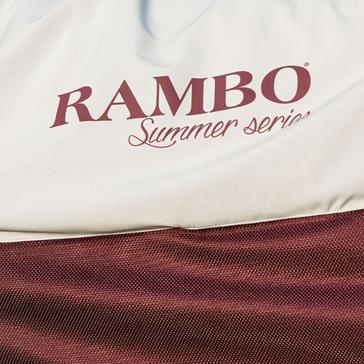 Red Rambo Summer Series Turnout Disc Front 0g Outer with 100g Liner Grey Burgundy