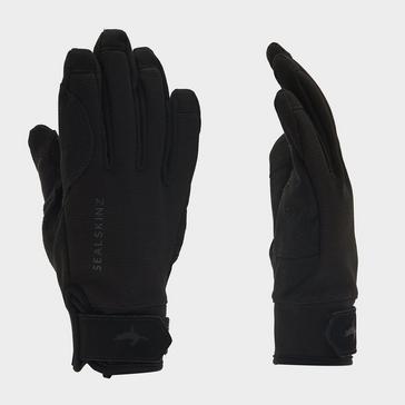 Black Sealskinz Harling Waterproof Gloves Black