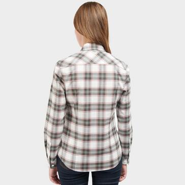 Check Barbour Womens Daphne Shirt Cloud Olive Check