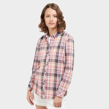 Navy Barbour Womens Seaglow Shirt Navy Check