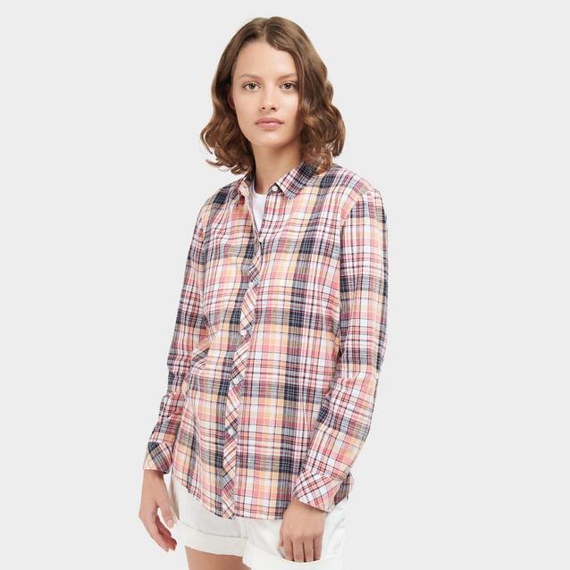 Navy Barbour Womens Seaglow Shirt Navy Check image 1