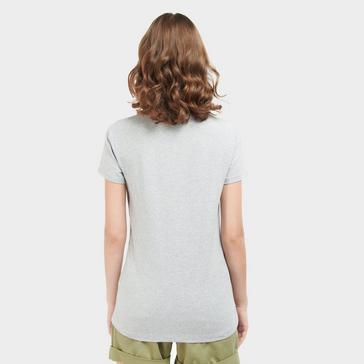 Grey Barbour Womens Southport T-Shirt Light Grey Marl