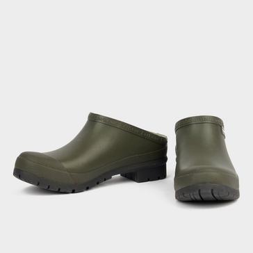 Green Barbour Womens Quinn Clogs Olive