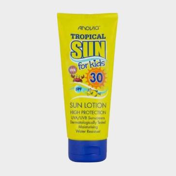 Yellow Albert harrison Anovia Tropical Sun Lotion Kids SPF30 65ml