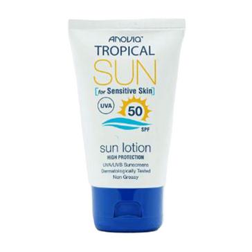 White Albert harrison Anovia Tropical Sun Lotion SPF50 40ml