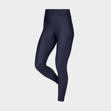 Long tights woman Eco Championship navy blue royal blue