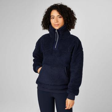 Navy LeMieux Womens Tara Teddy Fleece Navy