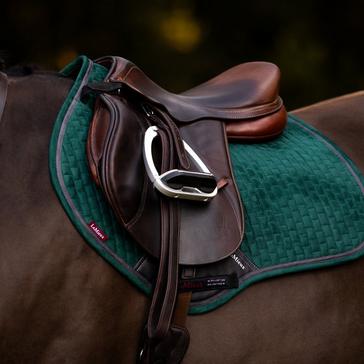 Green LeMieux Classique Suede Close Contact Saddle Pad Spruce