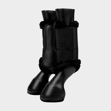 Black LeMieux Fleece Edge Brushing Boots Black