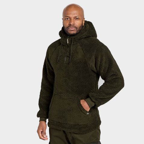 Mens fleece pullover outlet jacket