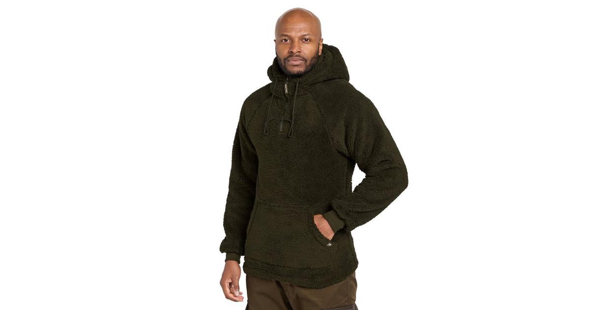 Sherpa lined hotsell pullover hoodie mens