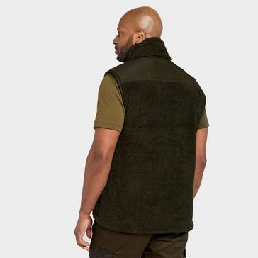 Green Jack Pyke Mens Sherpa Fleece Gilet Green
