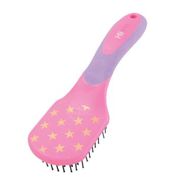 Pink Hy Star Easy Grip Mane & Tail Brush Pink/Purple