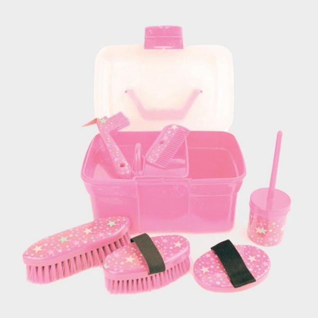 Pink Lincoln Star Pattern Grooming Kit Pink image 1