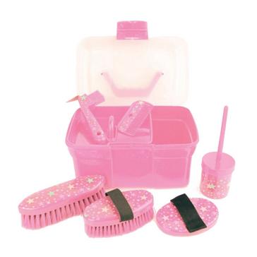 Pink Lincoln Star Pattern Grooming Kit Pink